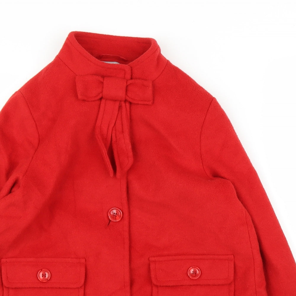 Womens UK Size M NEXT Red Overcoat