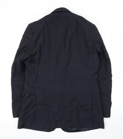 Hammond Mens Blue   Jacket Suit Jacket Size 40