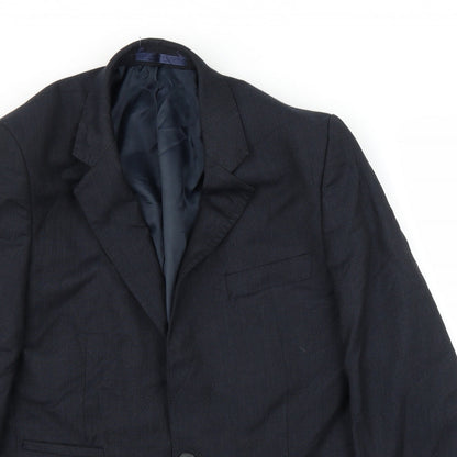 Hammond Mens Blue   Jacket Suit Jacket Size 40