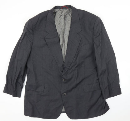 Claude Phillip Mens Grey   Jacket Suit Jacket Size 46