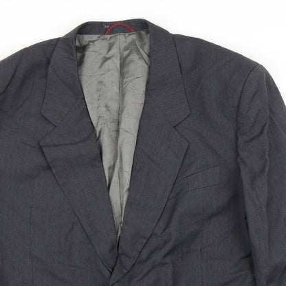 Claude Phillip Mens Grey   Jacket Suit Jacket Size 46