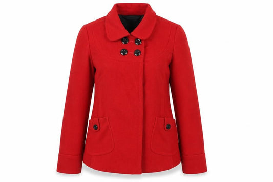Lakeland Womens Red   Overcoat Coat Size 10