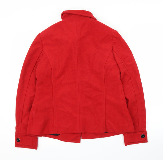 Lakeland Womens Red   Overcoat Coat Size 10