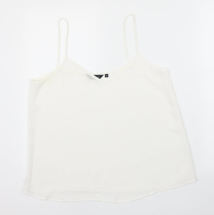 Womens UK Size 12 New Look White Camisole Blouse