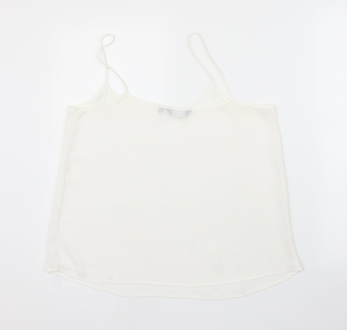 Womens UK Size 12 New Look White Camisole Blouse