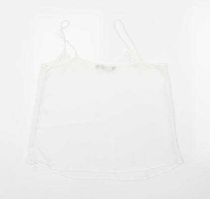 Womens UK Size 12 New Look White Camisole Blouse