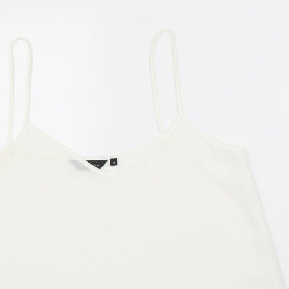 Womens UK Size 12 New Look White Camisole Blouse