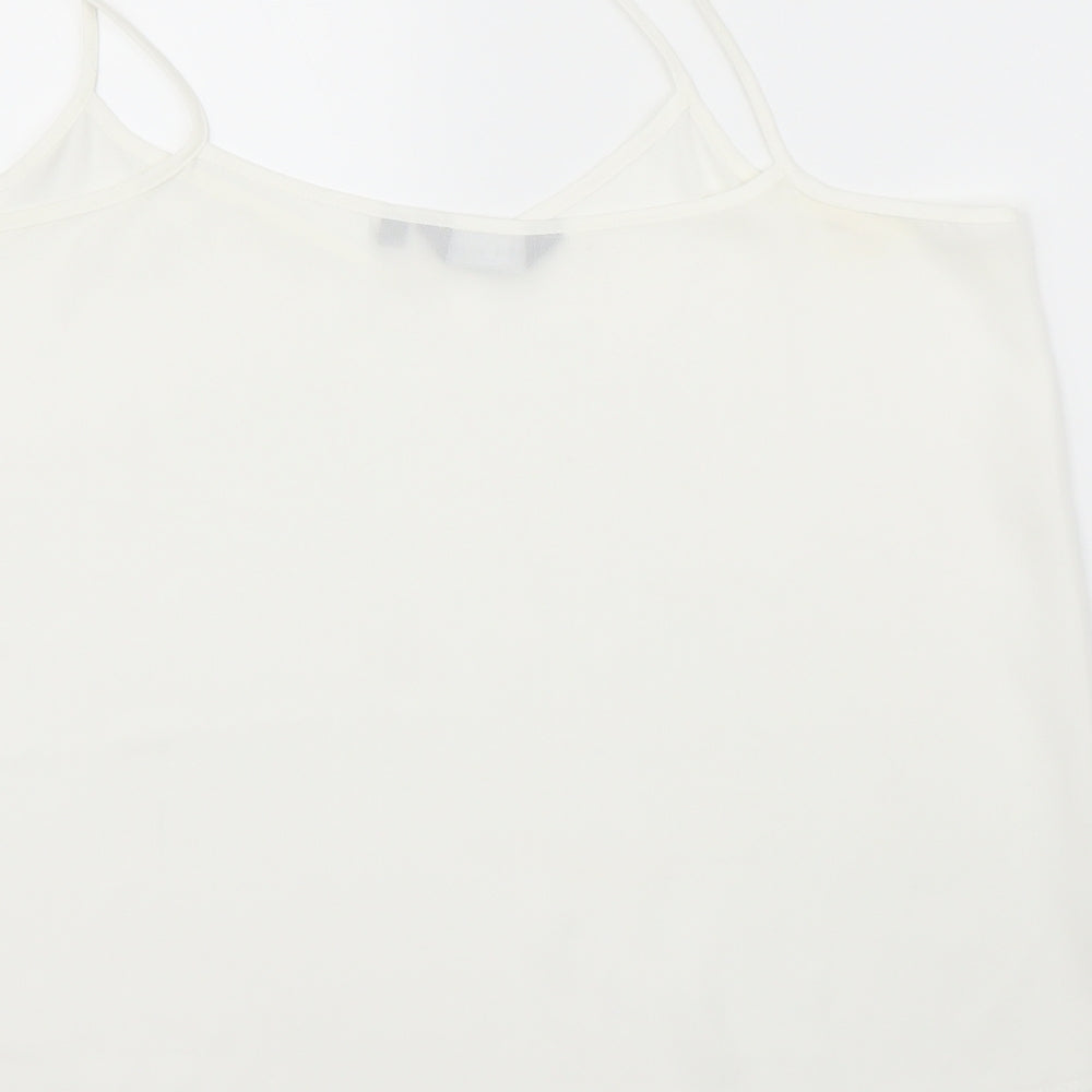 Womens UK Size 12 New Look White Camisole Blouse