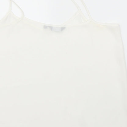 Womens UK Size 12 New Look White Camisole Blouse