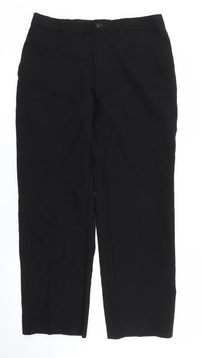 M&S Mens Black   Trousers  Size 27 in L27 in