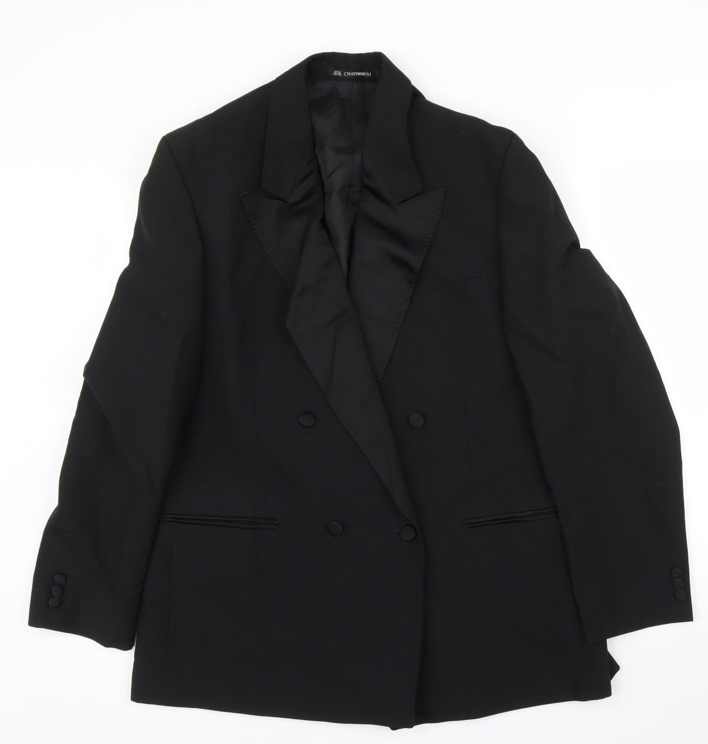 Mens UK Size 40 Chatsworth Regular Black Suit Jacket