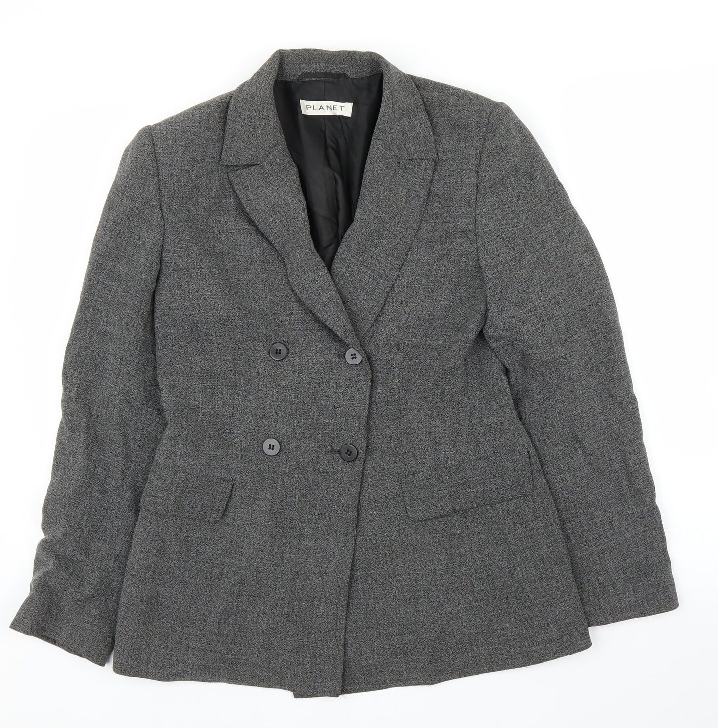 Womens UK Size 8 Planet Regular Grey Blazer