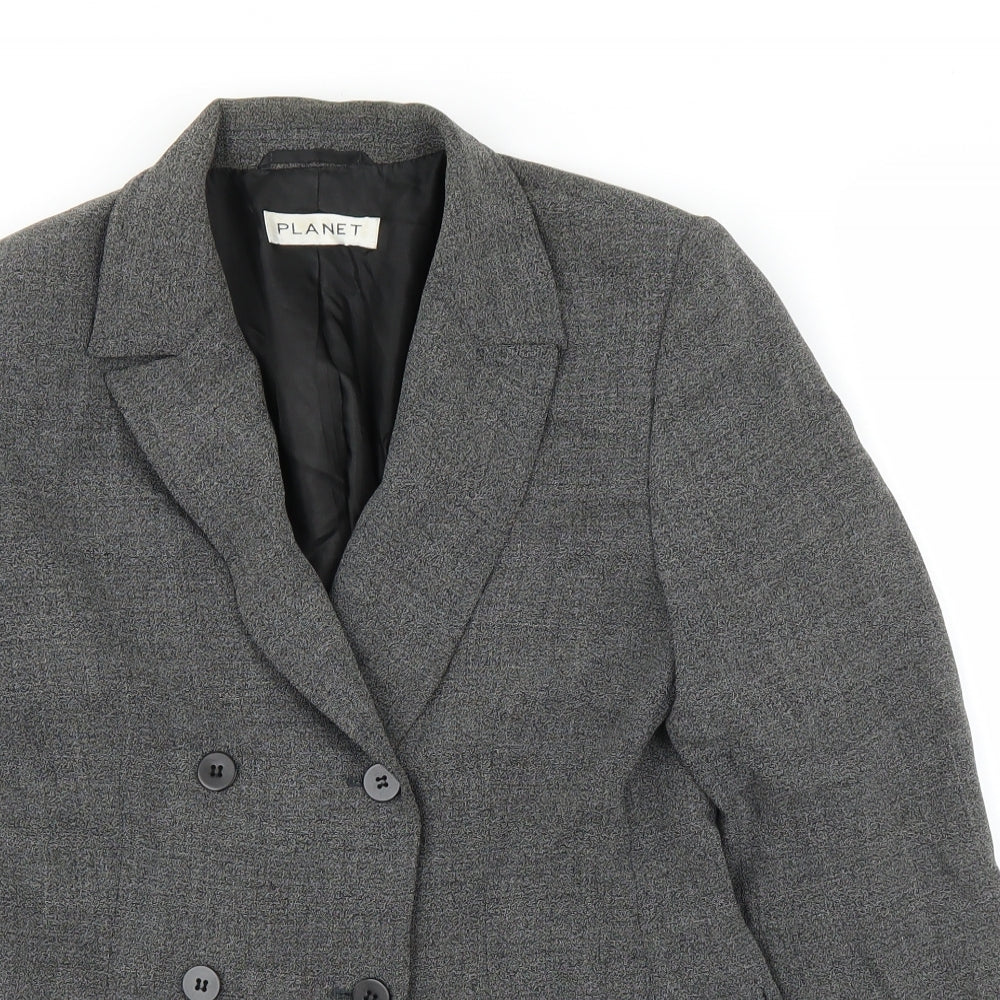 Womens UK Size 8 Planet Regular Grey Blazer