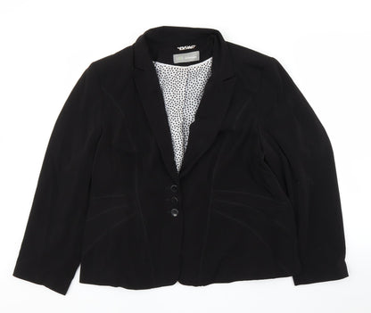 M&S Womens Black   Jacket Blazer Size L