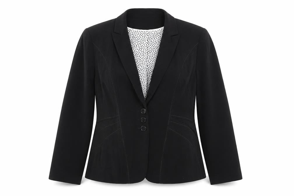 Womens UK Size L M&S Regular Black Blazer
