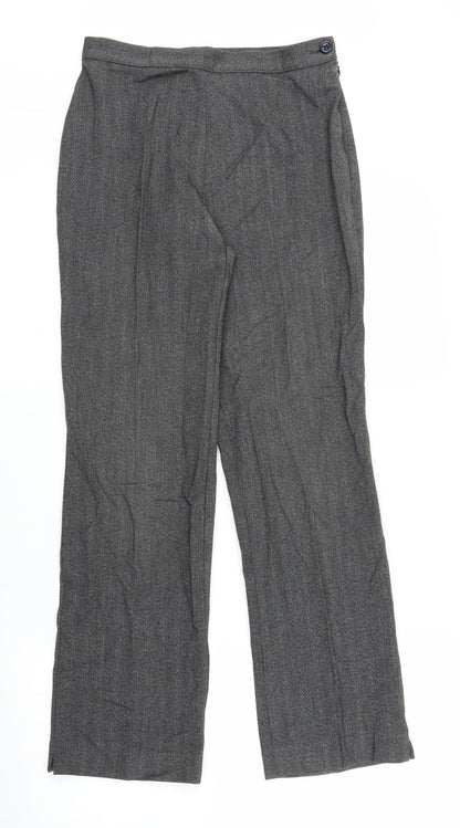 Womens UK Size S Preworn Regular Fit  Grey Trousers