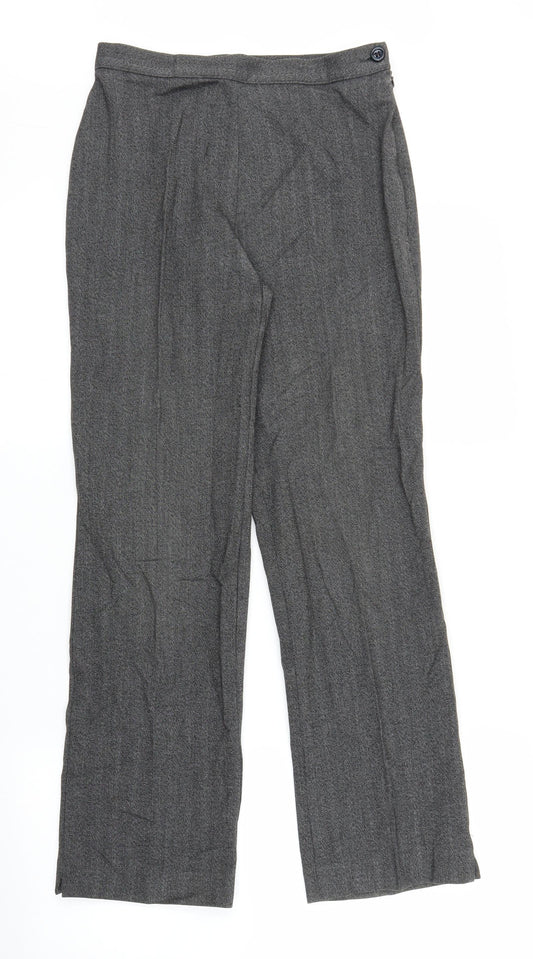 Womens UK Size S Preworn Regular Fit  Grey Trousers