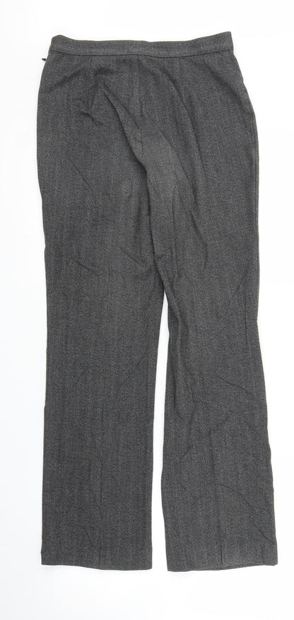 Womens UK Size S Preworn Regular Fit  Grey Trousers
