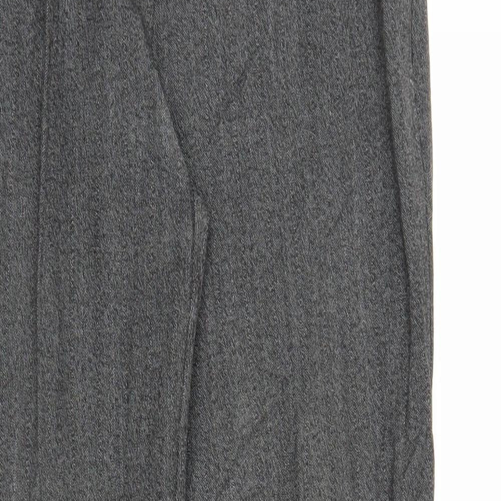 Womens UK Size S Preworn Regular Fit  Grey Trousers