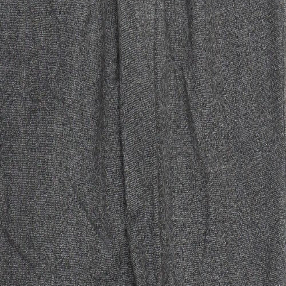Womens UK Size S Preworn Regular Fit  Grey Trousers