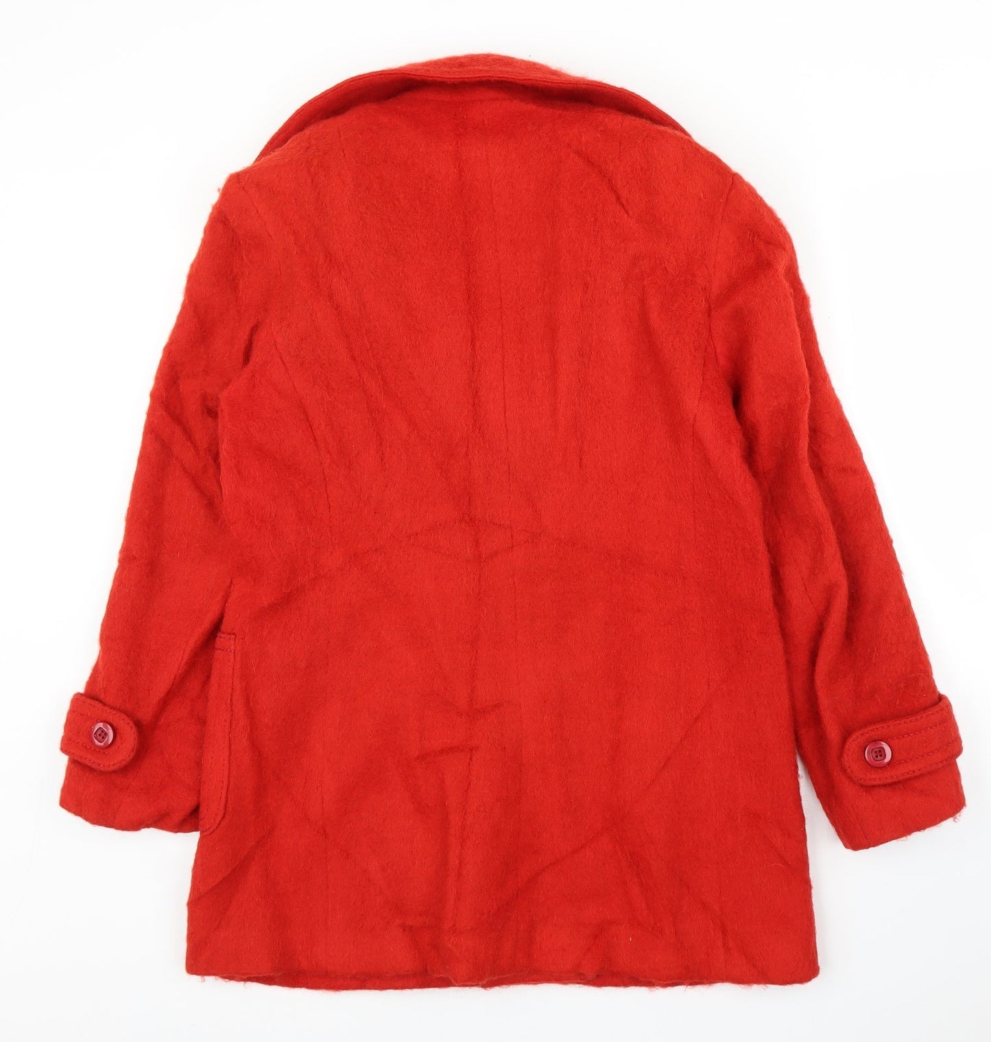 Womens UK Size 16 Preworn Red Pea Coat