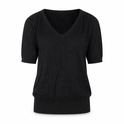 Womens UK Size 8 Oasis Black Basic Blouse