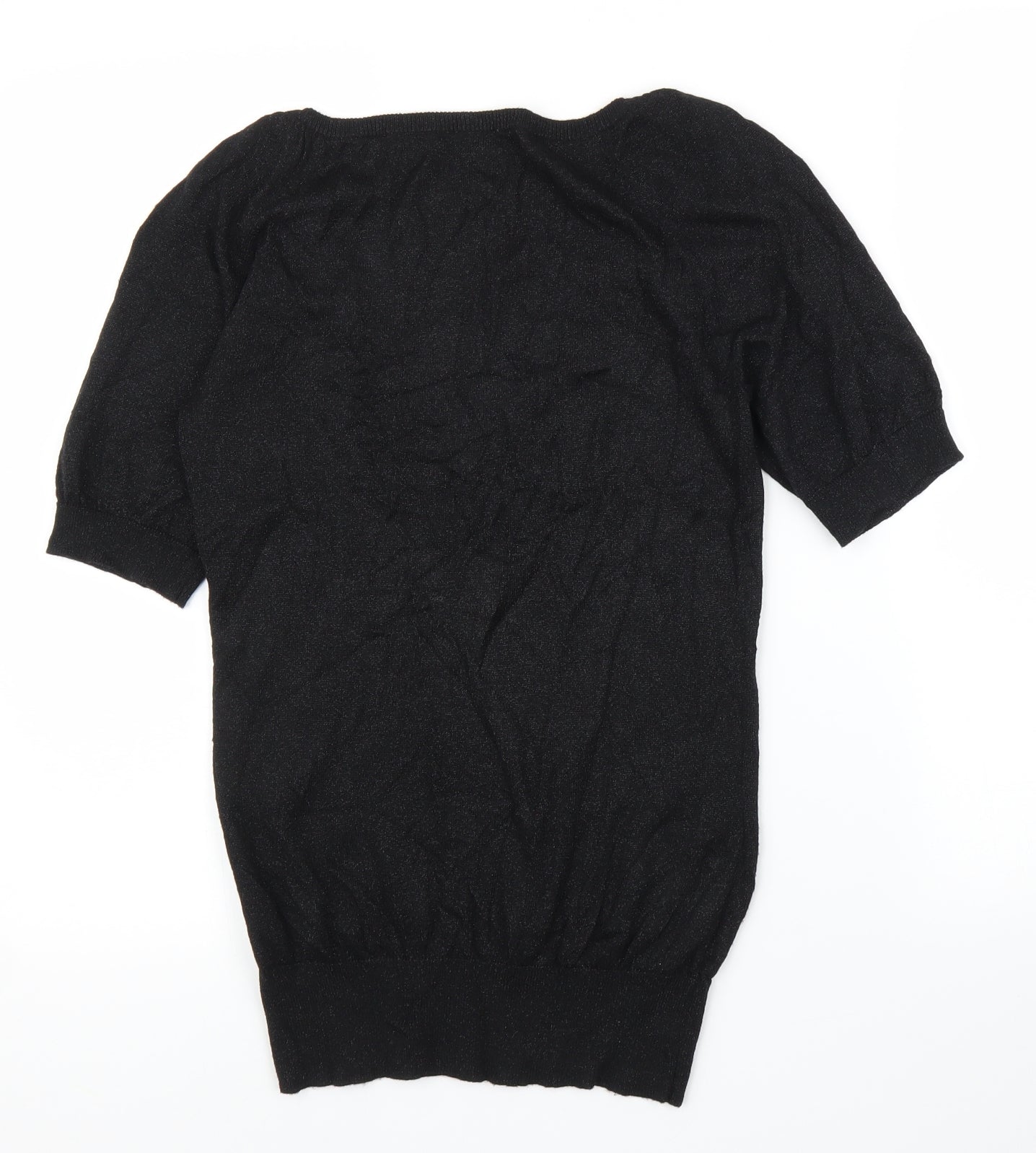 Womens UK Size 8 Oasis Black Basic Blouse