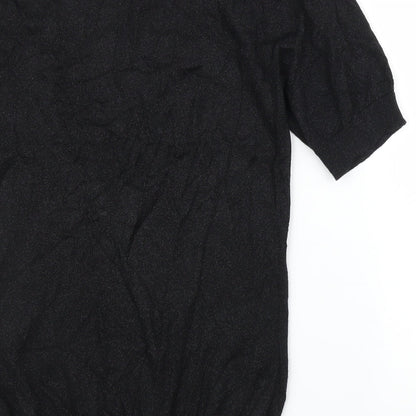 Womens UK Size 8 Oasis Black Basic Blouse