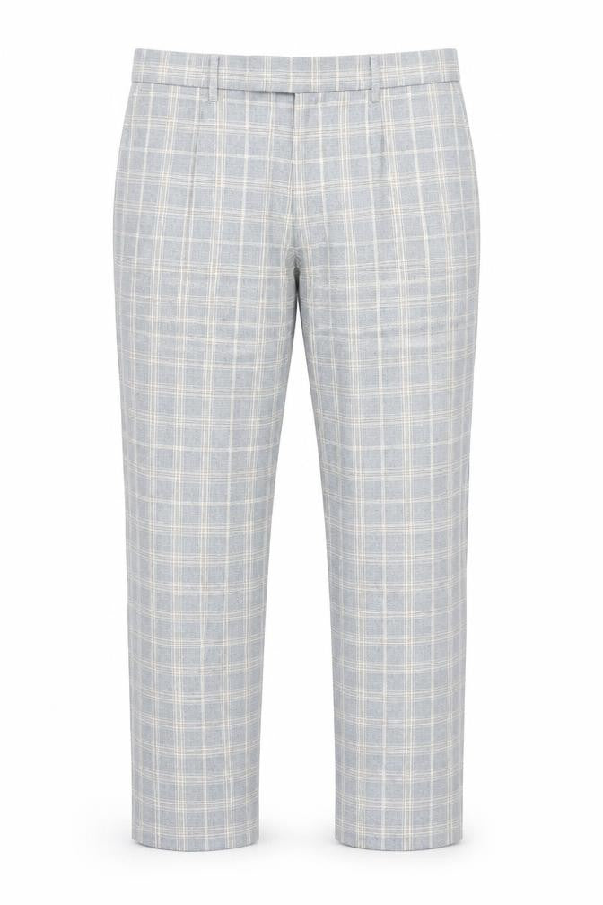 Mens UK Size 28 in Topman Regular Fit Capri Blue Trousers
