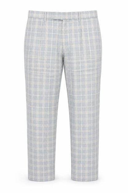 Mens UK Size 28 in Topman Regular Fit Capri Blue Trousers