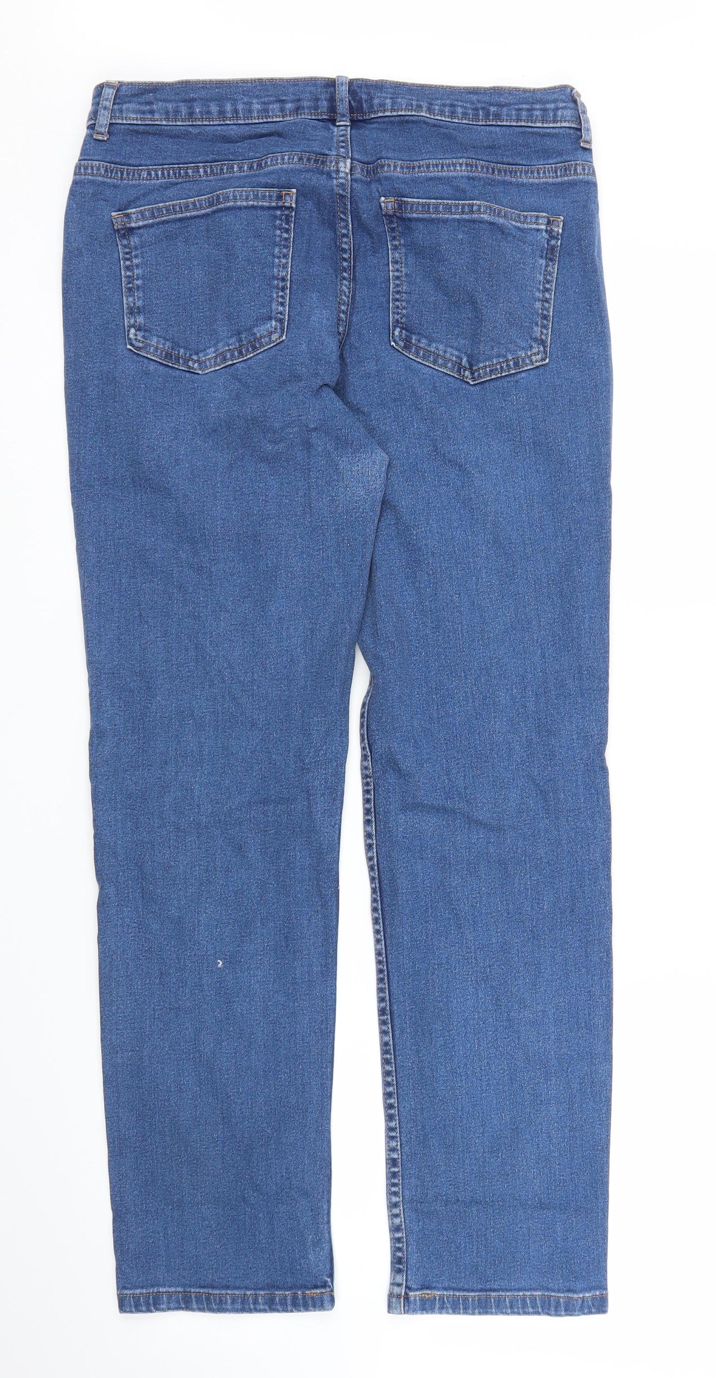 Mens UK Size 30 in Preworn Regular Fit Straight Blue Jeans
