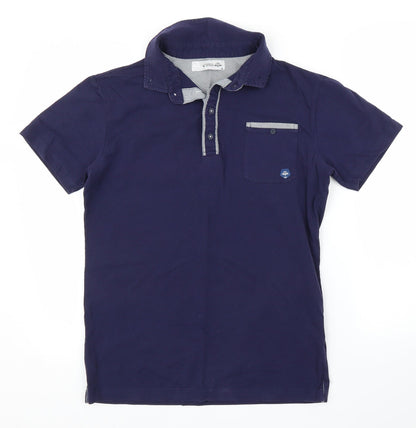 Strength & Honour Mens Blue    Polo Size M