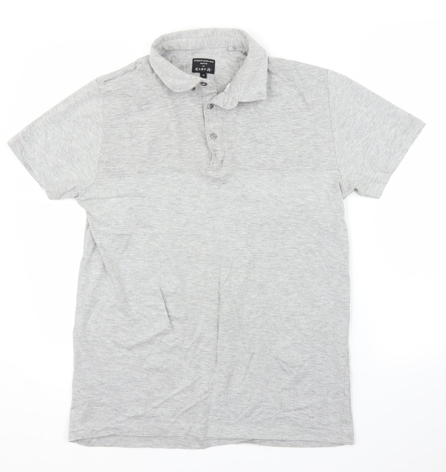 Easy Mens Grey    Polo Size M