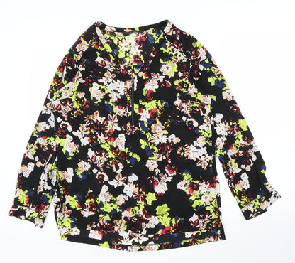 Womens UK Size 12 M&S Black Basic Blouse