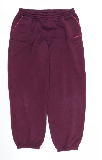 Womens UK Size 12 LA Gear Regular Fit Sweatpants Purple Trousers