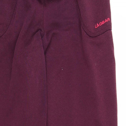Womens UK Size 12 LA Gear Regular Fit Sweatpants Purple Trousers