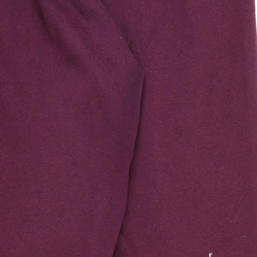 Womens UK Size 12 LA Gear Regular Fit Sweatpants Purple Trousers