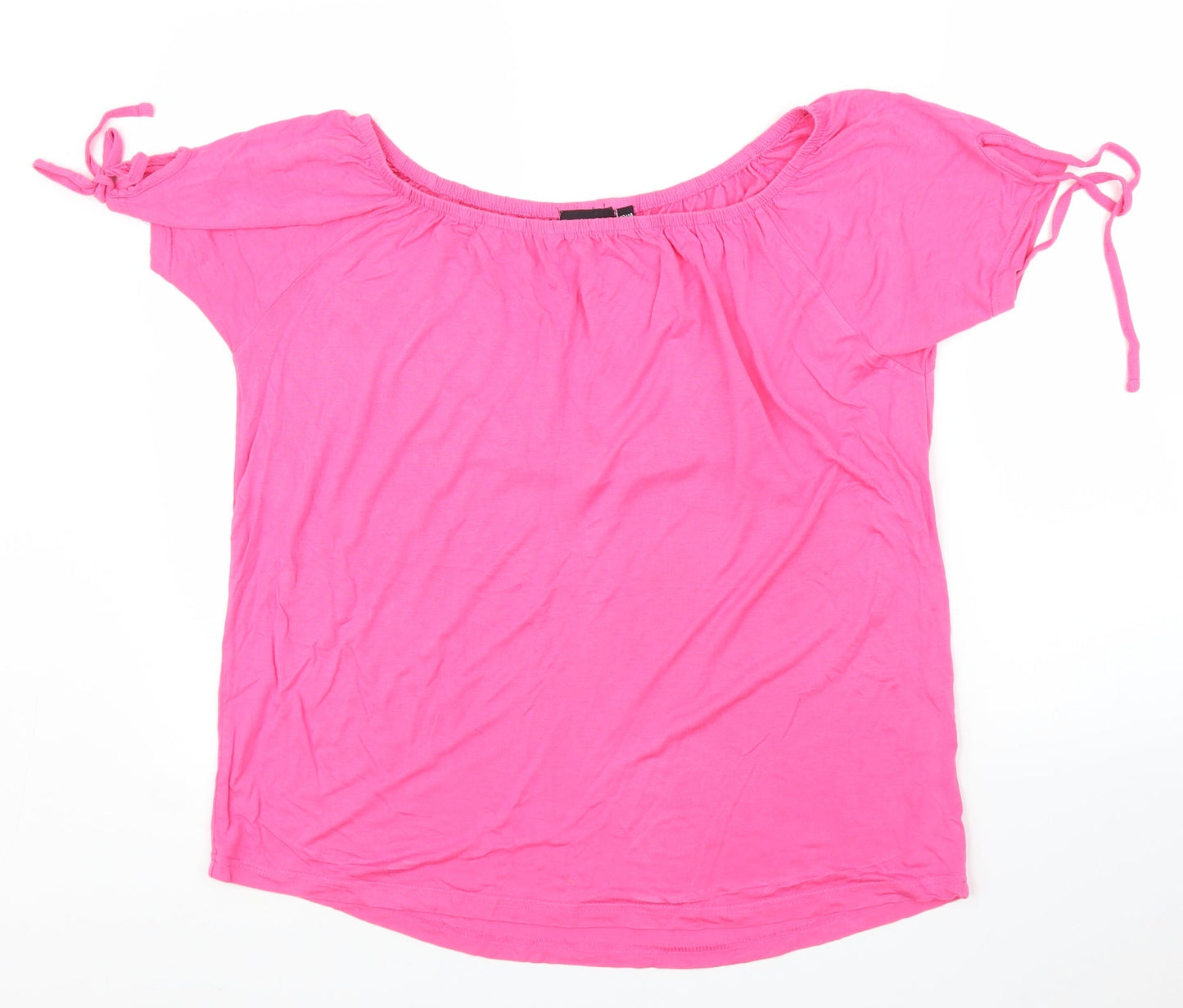 Womens UK Size 12 Be You Pink Basic Blouse