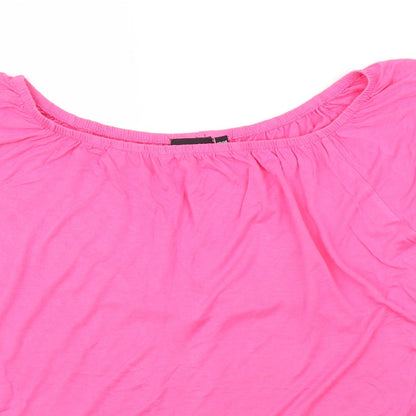 Womens UK Size 12 Be You Pink Basic Blouse