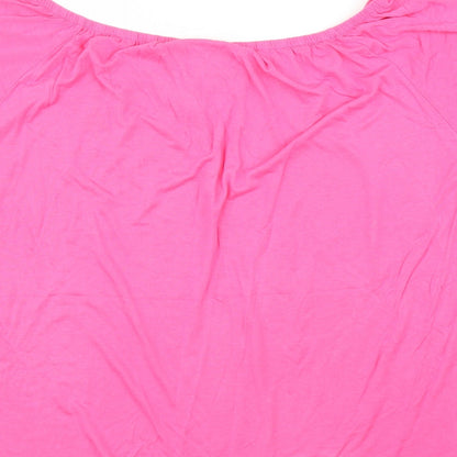 Womens UK Size 12 Be You Pink Basic Blouse