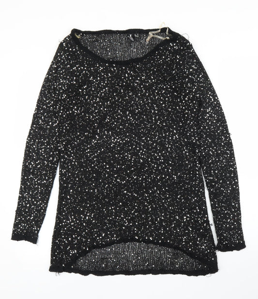 Izabel Womens Black   Pullover Jumper Size 10