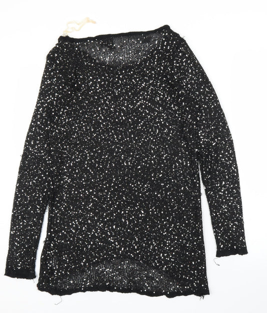 Izabel Womens Black   Pullover Jumper Size 10