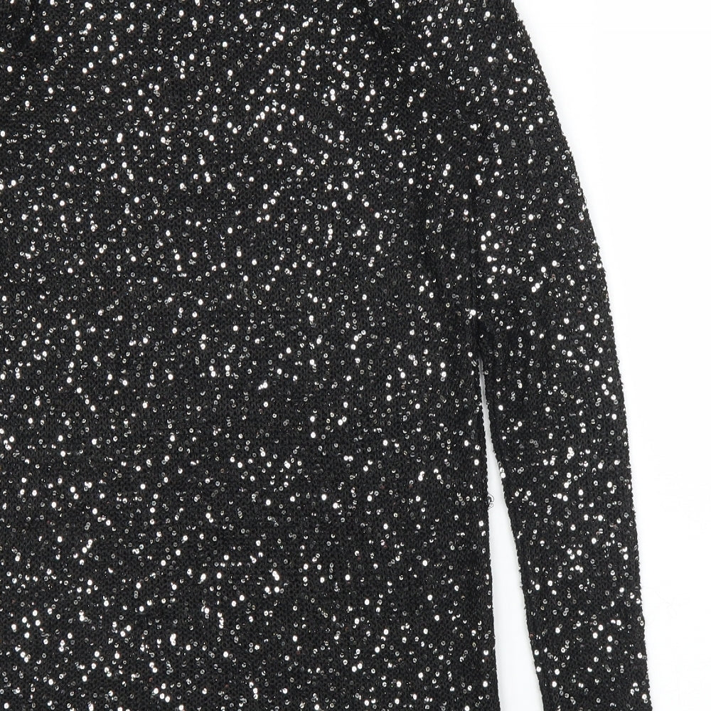 Izabel Womens Black   Pullover Jumper Size 10