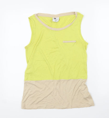 Womens UK Size 14 NEXT Yellow Basic Blouse