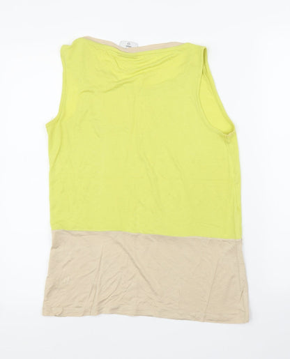 Womens UK Size 14 NEXT Yellow Basic Blouse