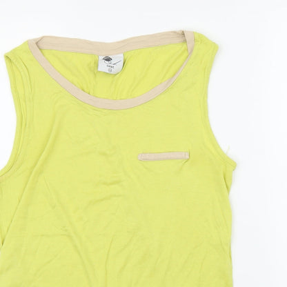 Womens UK Size 14 NEXT Yellow Basic Blouse