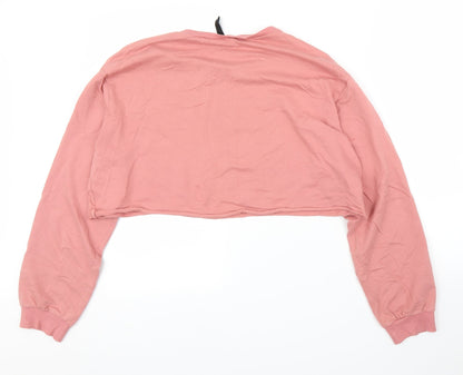 Womens UK Size M H&M Pink Pullover Jumper