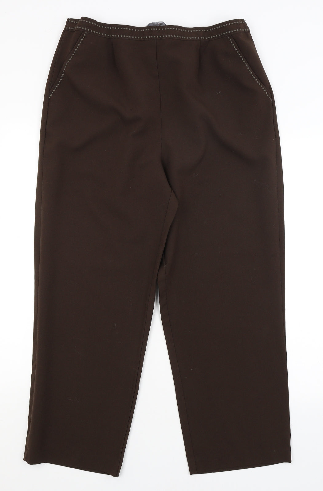BM Womens Brown   Trousers  Size 16 L26 in