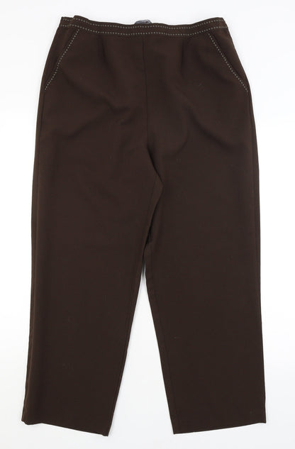 BM Womens Brown   Trousers  Size 16 L26 in