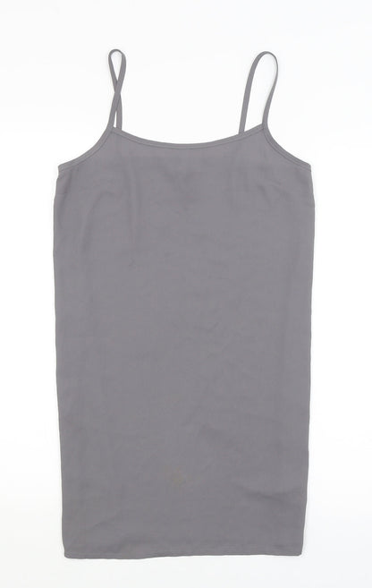 Womens UK Size 8 Topshop Grey Camisole Tank